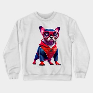 Super Frenchie: Red and Blue Hoodie Version 3 Crewneck Sweatshirt